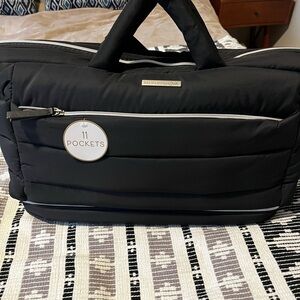 Black diaper bag with Multiple Pockets